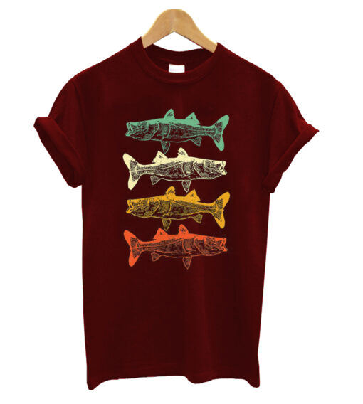 Cool retro snook fish T- shirt