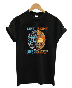 Left Brain Love Pi T-shirt