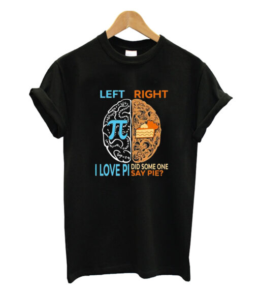 Left Brain Love Pi T-shirt