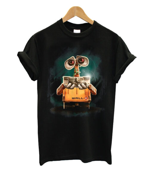 Pixar wall-e plant shoe night graphic T-shirt