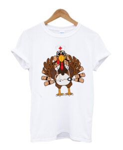 Thanksgiving Scrub Tops Women T-shirt