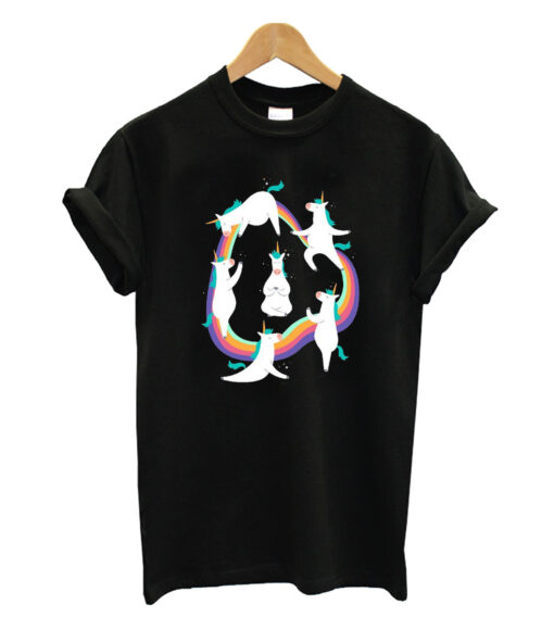 Unicorn yoga T-shirt