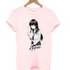 A Nubile Manga Girl Big Oppai Cleavage Rock Skate T Shirt