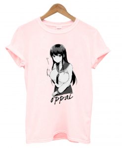 A Nubile Manga Girl Big Oppai Cleavage Rock Skate T Shirt