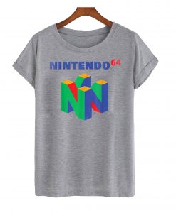 Nintendo 64 Classic Logo Retro Vintage T Shirt