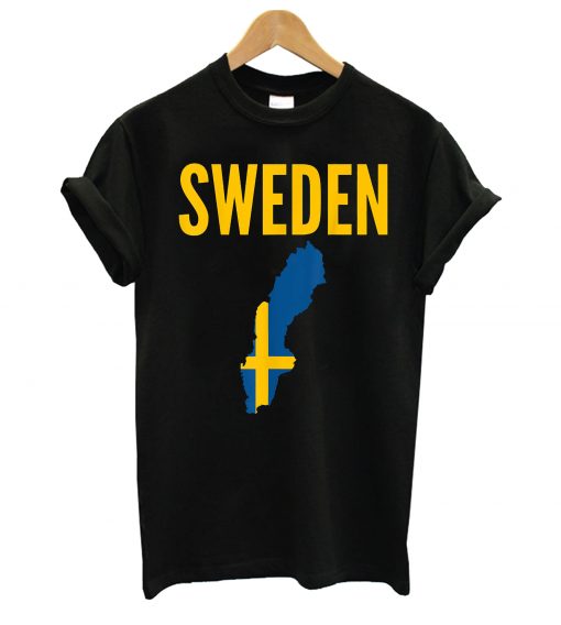 Swedish Gift Sweden Map Country T Shirt