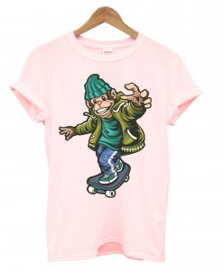 Urban Monkey On Skate T Shirt