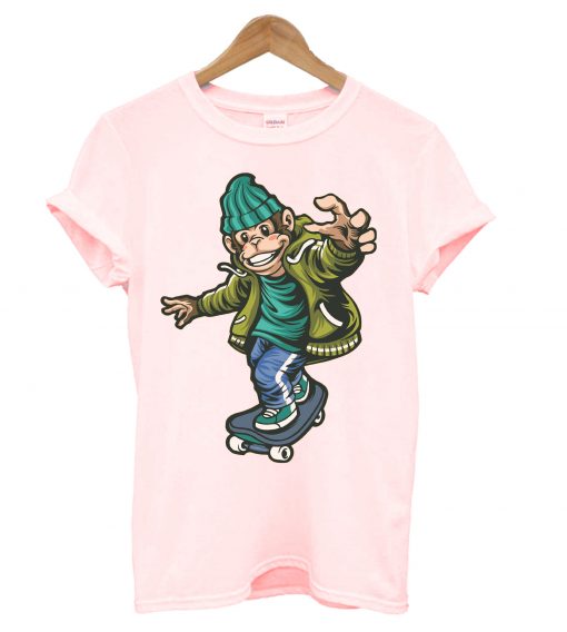 Urban Monkey On Skate T Shirt