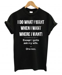 I Do What I Want When I Want T Shirt