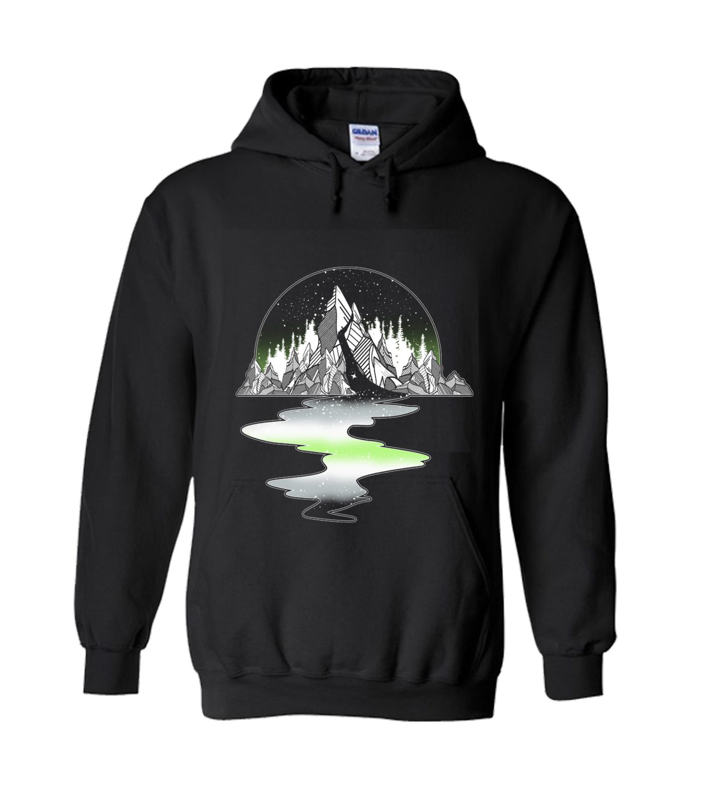 Agender Mountain River Hoodie - Superteeshops