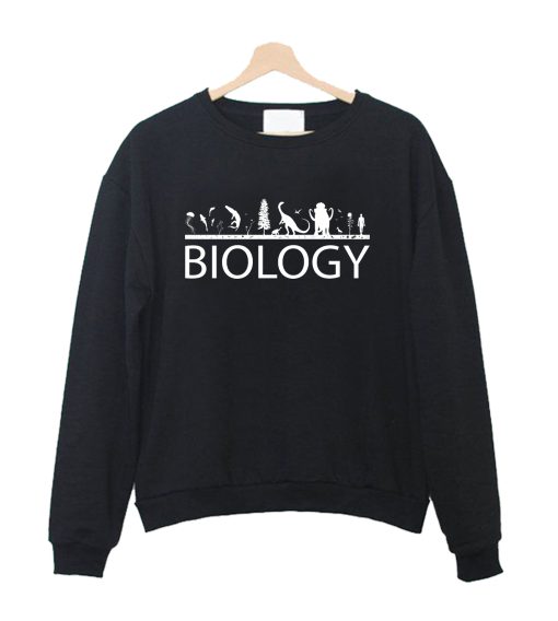 Biology (White Print) Sweatshirt