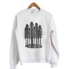 Cathedral Ring Sketch (Coastal Redwoods) Crewneck Sweatshirt