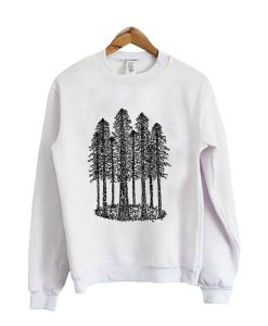 Cathedral Ring Sketch (Coastal Redwoods) Crewneck Sweatshirt