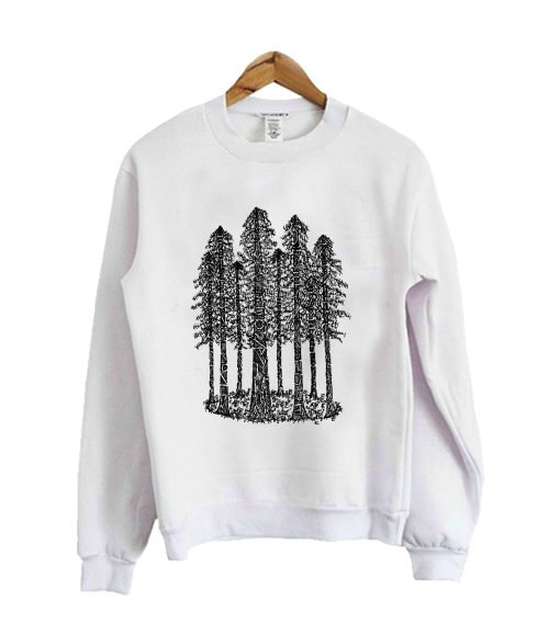 Cathedral Ring Sketch (Coastal Redwoods) Crewneck Sweatshirt