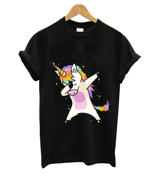 Dabbing Unicorn Shirt Dab Hip Hop Funny Magic T-Shirt