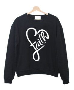 Faith Heart Christian Design Sweatshirt