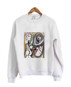 Girl Before A Mirror, 1932, Pablo Picasso Crewneck Sweatshirt