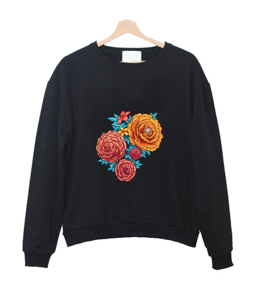 Neon Bloom Crewneck Sweatshirt