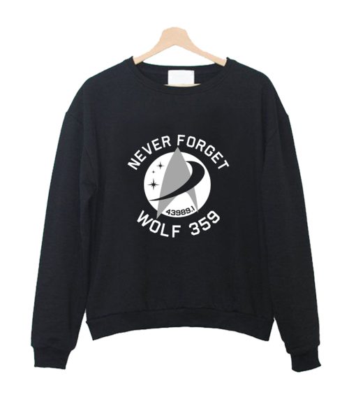 Never Forget Wolf 359 Crewneck Sweatshirt