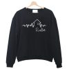 Realtor - Heartbeat Real Estate ECG Silhouette Sweatshirt