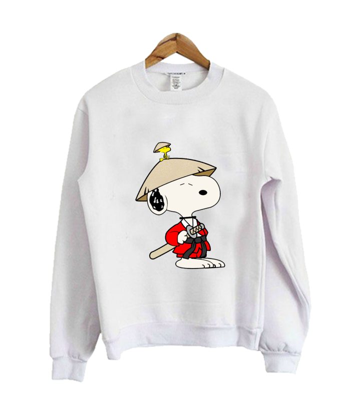 Snoopy Samurai Crewneck Sweatshirt - Superteeshops