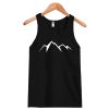 Snowboard Mountain Silhouette Tank Top