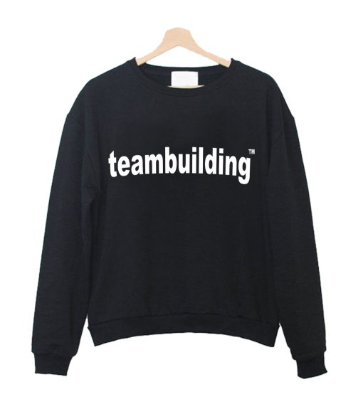 TeamBuilding Logo White Crewneck Sweatshirt