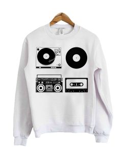 retro music Crewneck Sweatshirt