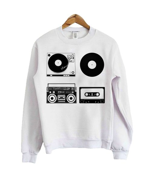 retro music Crewneck Sweatshirt