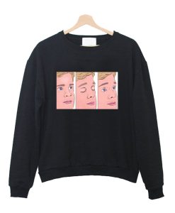 Blinking Meme Man Crewneck Sweatshirt