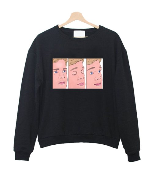 Blinking Meme Man Crewneck Sweatshirt