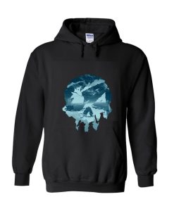 Blue Sea Of Thieves Skull Design Hoodie