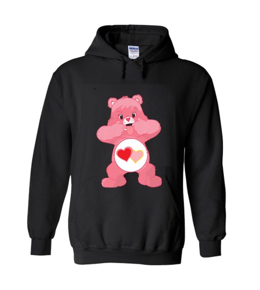 Love - a - lot bear sticking tongue out Hoodie