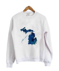 Michigan - Wet Paint Crewneck Sweatshirt