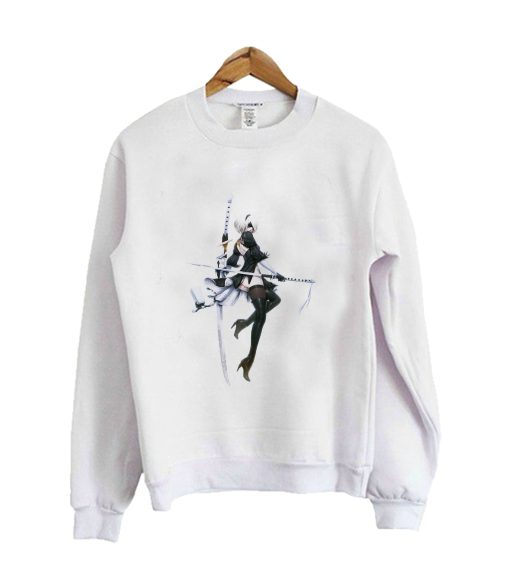 Nier Automata 2B Crewneck Sweatshirt