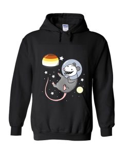 Opossum Astronaut Gay Bear Pride Hoodie