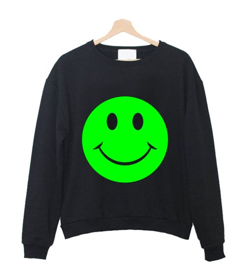 Smiley Face Green Emoji Sweatshirt