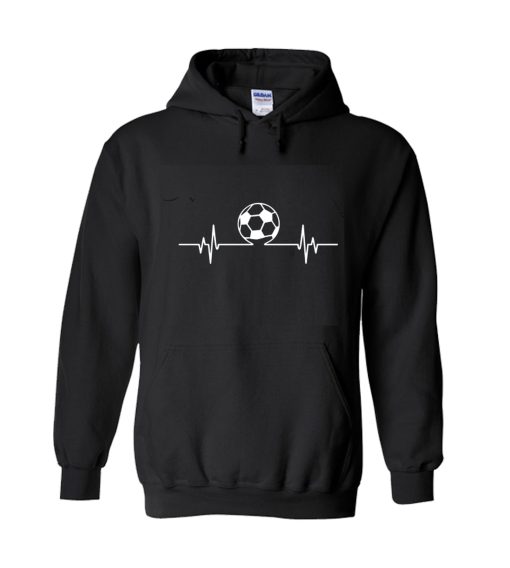 Soccer Lover Cool Heartbeat Hoodie