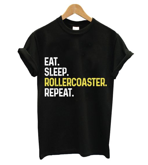 Eat Sleep Rollercoaster Repeat T-Shirt