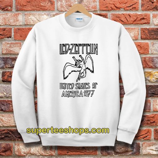 Led Zeppelin United States Of America 1977 Ringer Sweatshirt