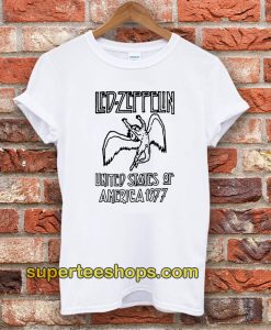 Led Zeppelin United States Of America 1977 Ringer T-Shirt