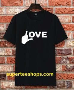 Love Middle Finger Logo T-Shirt