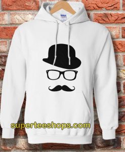 Mustache Men's Short Sleeve Tee Hoodie