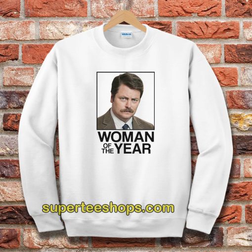 Ron Swanson Woman of the Year Parks and Recreation Sweatshirt