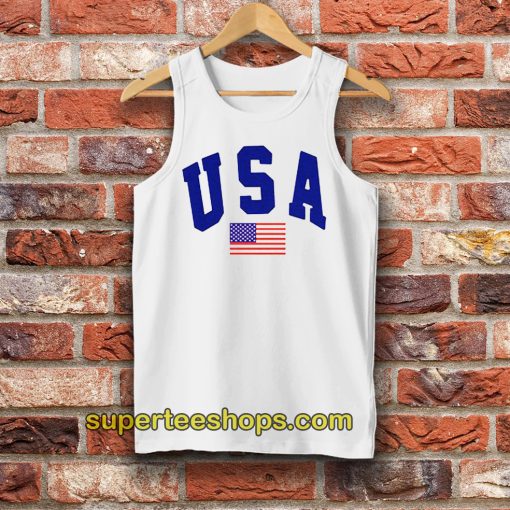 USA White Tanktop