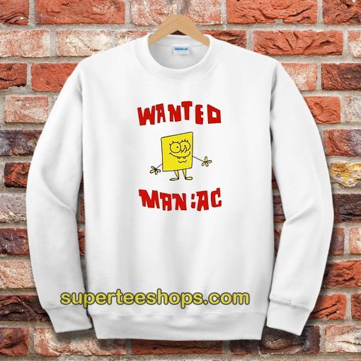 Wanted Maniac SpongeBob Sweatshirt