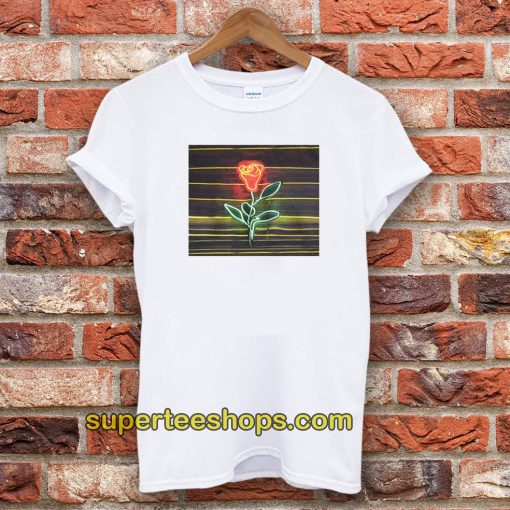 louis tomlinson neon rose t-shirt