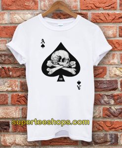 Ace of Spades Skull Poker Tee