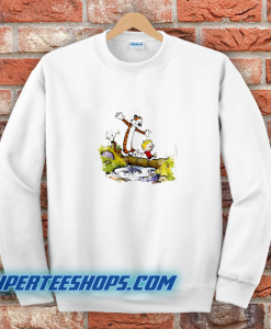 Calvin Doing Hobbes Sweatshirt