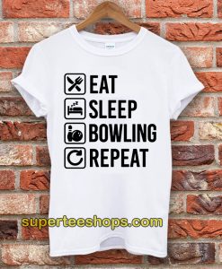 Eat Sleep Bowlinger Repeat Husband T-Shirt